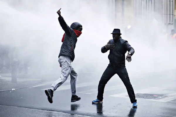 Belgien-DRCONGO-Prostest — Stockfoto