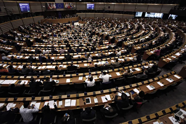 Bruxelles Belgien Juni 2016 Europa Parlamentets Mødelokale - Stock-foto