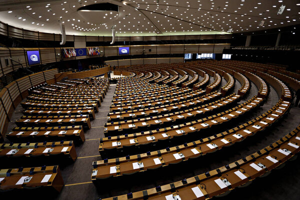 Brussels, Belgium. 28th Jun. 2016. Plenary room of the European Parliament.