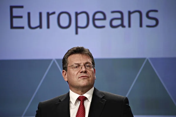 Maros Sefcovic Vice Président Commission Européenne Chargé Union Énergie Miguel — Photo