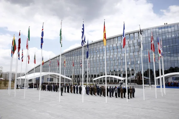 General View Nato Official Tribune Ahead Opening Ceremony Nato Summit — Stock Photo, Image