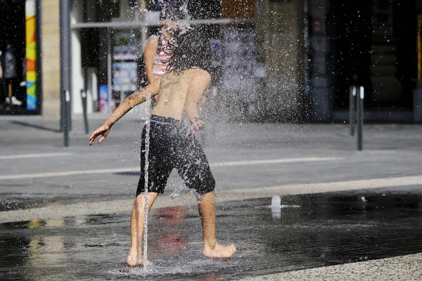 Vague de chaleur à Bruxelles, Belgique — Photo