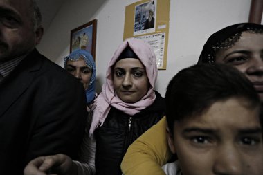 People wait to cast their vote during general elections at a polling station in Istanbul, Turkey on Nov. 1, 2015