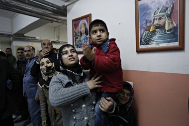 People wait to cast their vote during general elections at a polling station in Istanbul, Turkey on Nov. 1, 2015