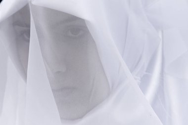 Türk Şiitler, Istanbul 'da bir Ashura atsiyonu sırasında yas tuttuğu için Islam sloganları bağırıyor, 23 Ekim 2015, Türkiye