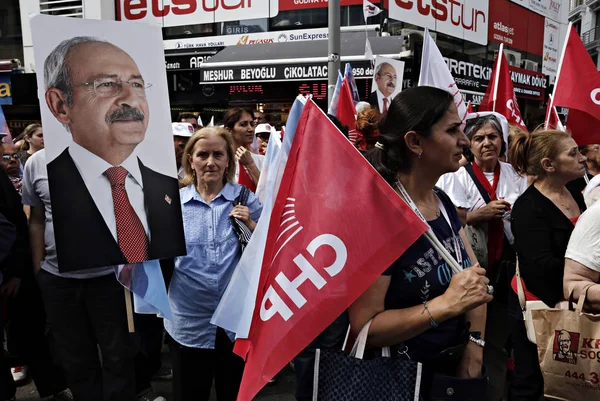 Kemal Kilicdaroglu Líder Del Principal Partido Popular Republicano Chp Oposición — Foto de Stock