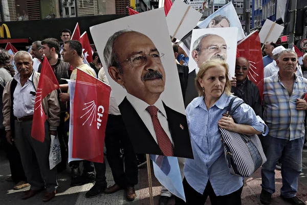 Kemal Kilicdaroglu Vůdce Hlavního Tureckého Republikánského Republikánské Strany Chp Hovoří — Stock fotografie