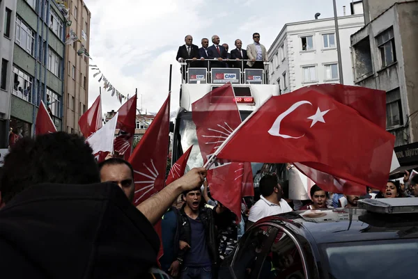 Kemal Kilicdaroglu Vůdce Hlavního Tureckého Republikánského Republikánské Strany Chp Hovoří — Stock fotografie