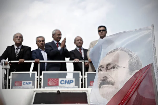 Kemal Kilicdaroglu Líder Del Principal Partido Popular Republicano Chp Oposición — Foto de Stock