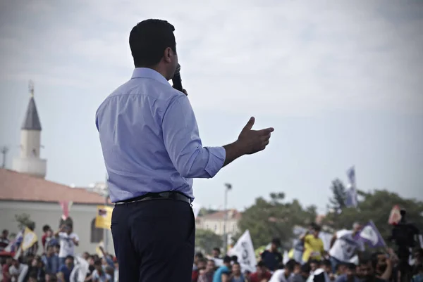 Selahattin Demirtas Entonces Líder Del Partido Democrático Kurdo Los Pueblos —  Fotos de Stock