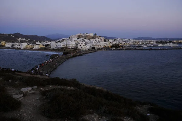Вид Фабрегаса Остров Наксос Греция Августа 2018 Года — стоковое фото