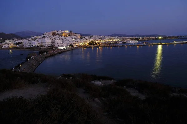 Vue Panoramique Chora Sur Île Naxos Grèce Août 2018 — Photo
