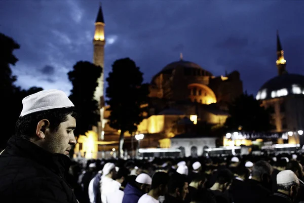 Estambul Turquía Mayo 2015 Miles Fieles Reunieron Museo Santa Sofía — Foto de Stock