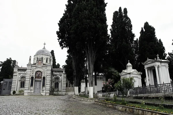 Кладовищі Каплиця Православній Кладовищі Стамбулі Туреччина Червня 2014 Могильник Остаточним — стокове фото