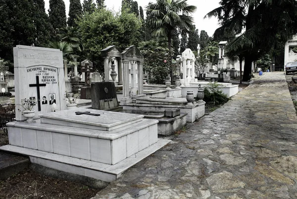 Cappella Cimiteriale Presso Cimitero Ortodosso Orientale Istanbul Turchia Giugno 2014 — Foto Stock