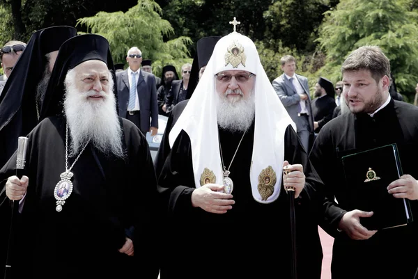 Patriarch Van Moskou Alle Russische Kirill Neemt Deel Aan Een — Stockfoto