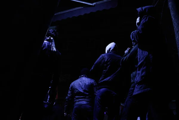 Polícia Manifestantes Entraram Confronto Durante Protesto Contra Governo Istambul Turquia — Fotografia de Stock