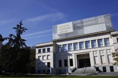 6 Ekim 2018'de Brüksel,Belçika'daki House of European History müzesinin exterioe görünümü