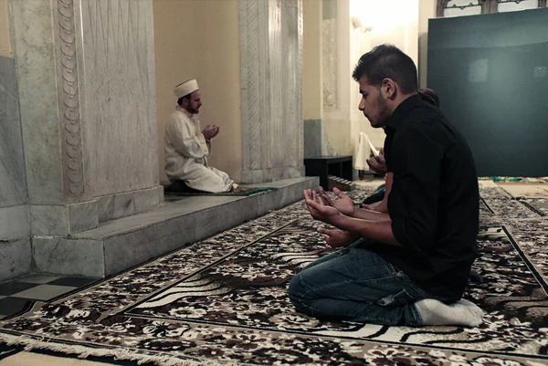 Muslims Pray Celebration Eid Fitr Feast Sacrifice Thessaloniki Greece Jul — Stock Photo, Image