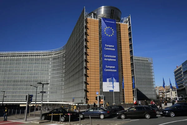 Bruselas Bélgica Febrero 2019 Vista Exterior Sede Comisión Europea —  Fotos de Stock