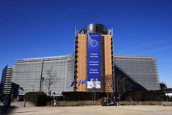 Bryssel Belgien Februari 2019 Exteriört Bild Europeiska Kommissionens Huvudkontor — Stockfoto