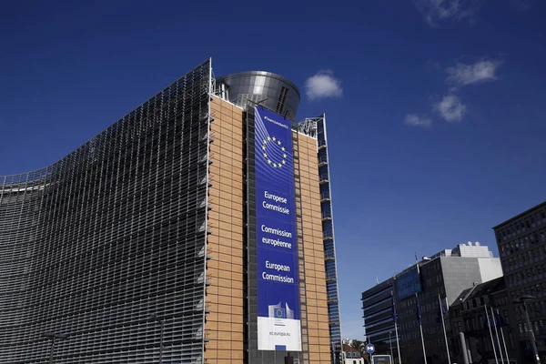 Siedziba Komisji Europejskiej Brukseli Belgii Dniu Września 2018 — Zdjęcie stockowe