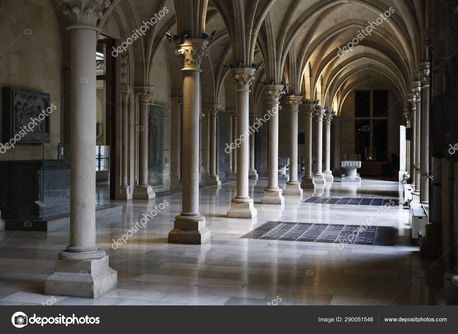 Visitors Take Guided Tour Art History Museum Brussels Belgium Oct