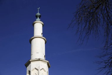 14 Kasım 2018 tarihinde Belçika'daki Brüksel Ulu Camii'nin dış görünümü. Cami Brüksel'deki en eski camidir ve aynı zamanda Belçika İslam ve Kültür Merkezi'nin de merkezidir..
