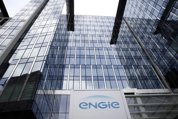 Grupo francés de gas y electricidad Engie company builidng, Bruselas — Foto de Stock