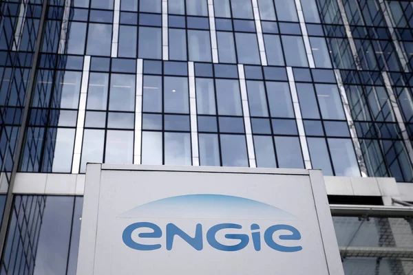 Grupo francés de gas y electricidad Engie company builidng, Bruselas — Foto de Stock