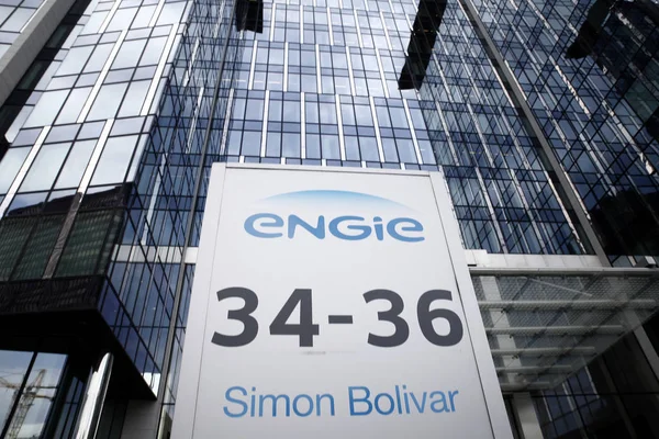 Grupo francés de gas y electricidad Engie company builidng, Bruselas — Foto de Stock
