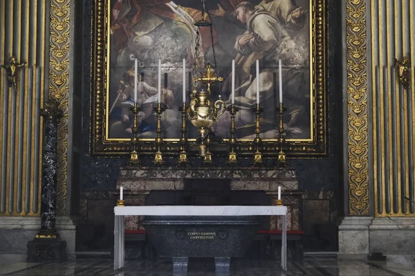 Interior View Peter Basilica Vatican City April 2019 — Stock Photo, Image