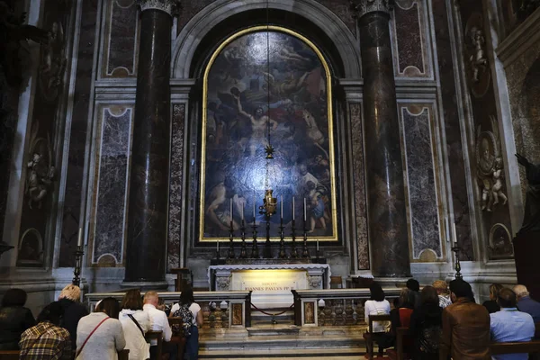 Vista Interior Basílica San Pedro Ciudad Del Vaticano Abril 2019 — Foto de Stock