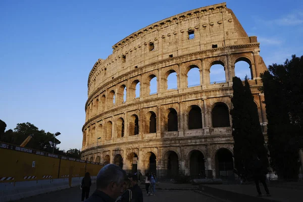 Vista Esterna Del Colosseo Roma Italia Aprile 2019 — Foto Stock