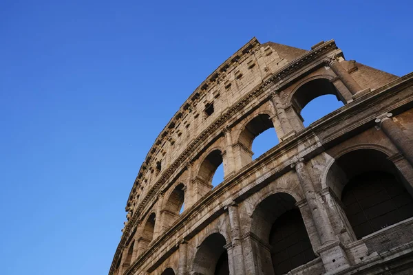 Außenansicht Des Kolosseums Rom Italien April 2019 — Stockfoto