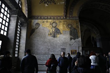 Turistler İstanbul'daki Ayasofya müzesini ziyaret etti, 4 Ocak 2019