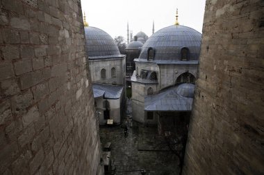 4 Ocak 2019 tarihinde İstanbul'daki Ayasofya Müzesi'nden görülen Sultanahmet Camii'nin görünümü