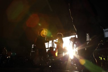 Selanik, Yunanistan - 04 Haziran 2010. Çıplak bisikletçiler yıllık Uluslararası Çıplak Bisiklet Ride katılmak. 