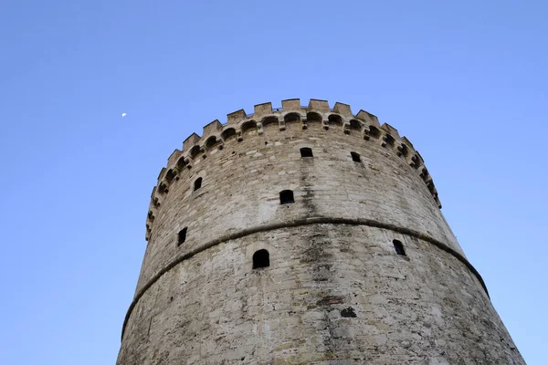 Außenansicht Des Weißen Turms Von Thessaloniki Griechenland August 2019 — Stockfoto