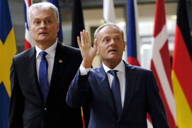 Litvanya Cumhurbaşkanı Gitanas Nauseda Brüksel,Belçika'yı ziyaret etti