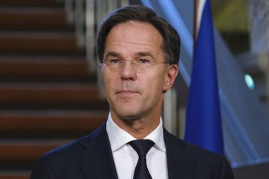 Hollanda Başbakanı Mark Rutte ve Yunanistan Başbakanı Kyriakos Mitsotakis 3 Eylül 2019 tarihinde Hollanda'nın Lahey kentinde düzenlenen ortak basın toplantısına katıldılar..