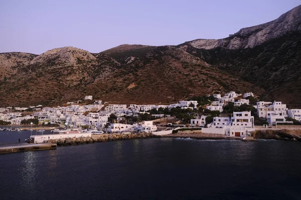 Θέα Στο Νησί Της Σίφνου Από Φέρι Στην Ελλάδα Στις — Φωτογραφία Αρχείου