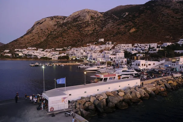 Vista Isla Sifnos Desde Ferry Grecia Agosto 2019 — Foto de Stock