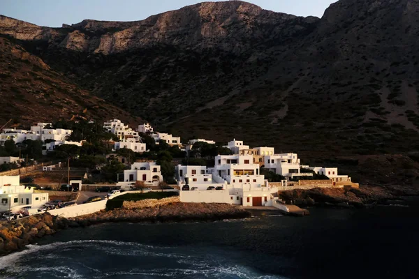 Uitzicht Het Eiland Sifnos Vanaf Veerboot Griekenland Aug 2019 — Stockfoto