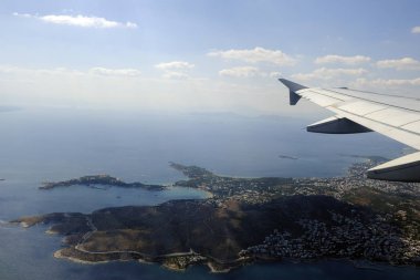 Atina havadan görünümü, Yunanistan 6 Ağustos 2019. 