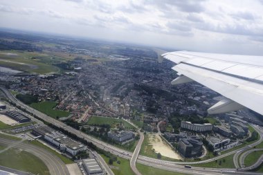 6 Ağustos 2019'da Brüksel, Belçika'nın havadan görünümü.