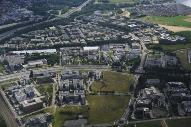 6 Ağustos 2019'da Brüksel, Belçika'nın havadan görünümü.