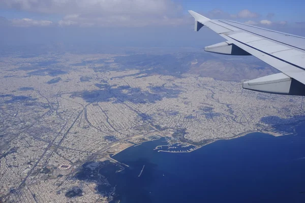 Atina Havadan Görünümü Yunanistan Ağustos 2019 — Stok fotoğraf