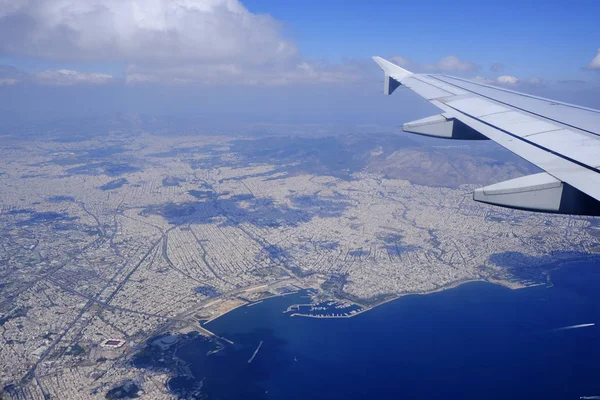 Εναέρια Θέα Της Αθήνας Ελλάδα Αυγ 2019 — Φωτογραφία Αρχείου