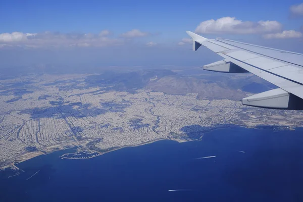 Luchtfoto Van Athene Griekenland Aug 2019 — Stockfoto